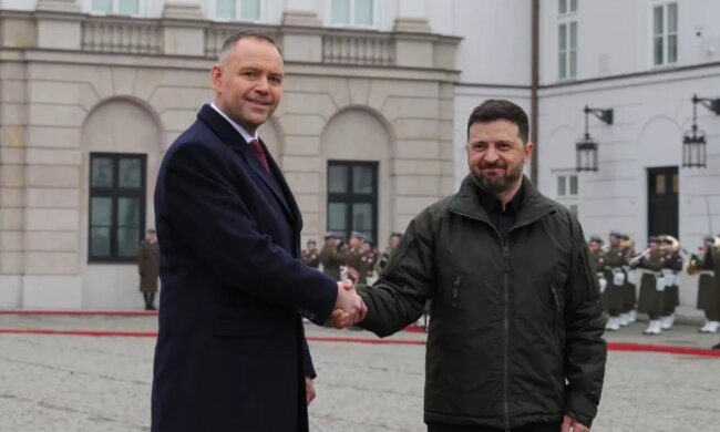 Кароль Навроцкий и Владимир Зеленский