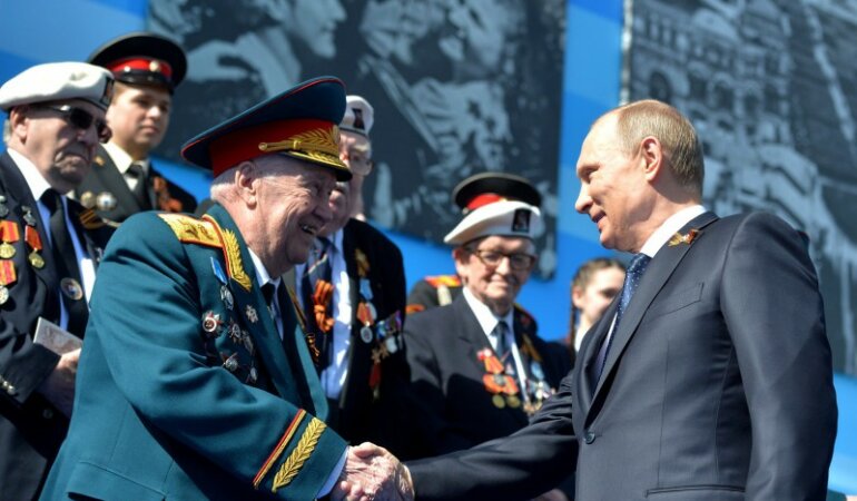 Владимир Путин на параде Победы в Москве 2015