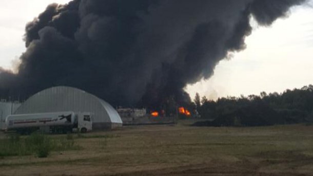 пожар на нефтебазе