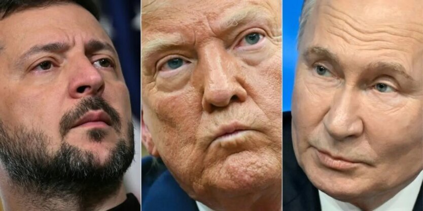 Володимир Зеленський, Дональд Трамп, Путін