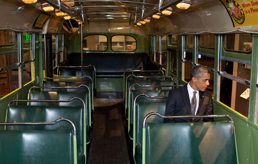 Американский президент Барак Обама в музее Генри Форда. 