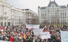 протесты в Венгрии