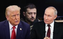 Дональд Трамп, Владимир Зеленский и Владимир Путин / Фото: LSM+
