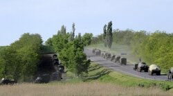В направлении Беларуси зафиксировали колонну военной техники