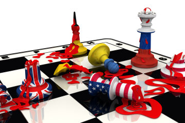 Шахматная доска геополитики. США, Россия, Великобритания, Германия