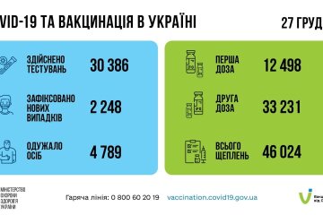 Статистика по коронавирусу на 28 декабря, коронавирус в Украине