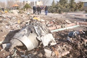 падение самолета в Иране