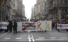 протесты в Каталонии