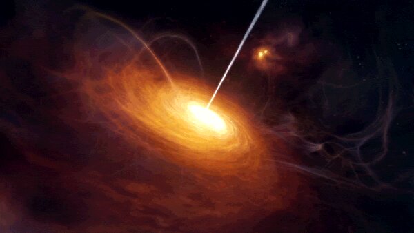 Раскрыта загадка гигантской черной дыры
