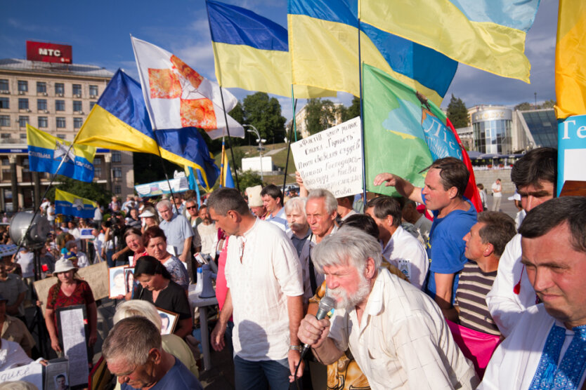 Акция протеста на Майдане. Врадиевские ходоки