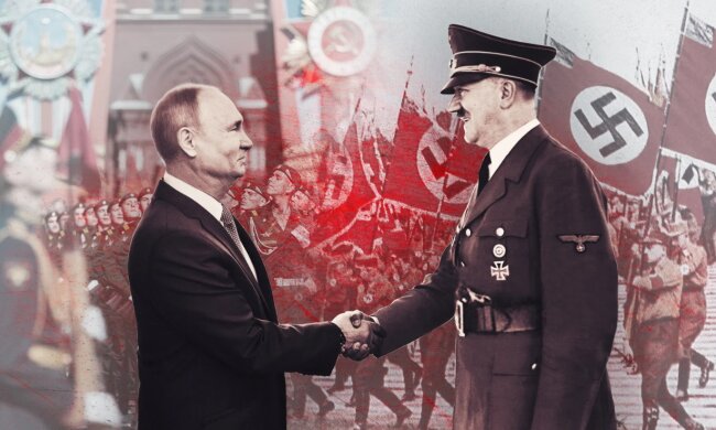 Владимир Путин и Адольф Гитлер