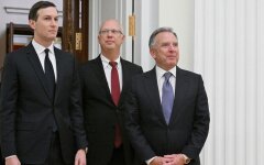 Кушнер, Дмитриев и Уиткофф / AFP через Getty