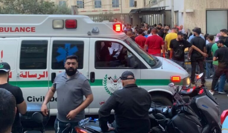 Взрывы пейджеров в Ливане, скриншот