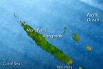 Землетрясение у островов Новая Каледония