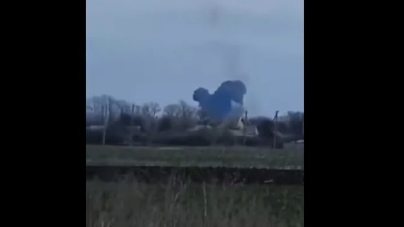 Сбитый российский самолет, вторжение россии в Украину, изюм