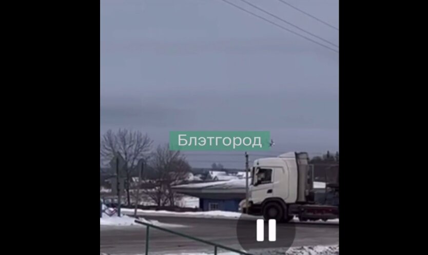В Белгородской области упал военный самолет Ил-76