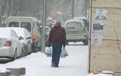 Снег в Украине, первый снег, октябрь