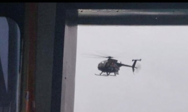 Кадры со стороны танкера Mariner