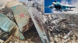 Обломки российского Су-35, уничтоженного в Украине