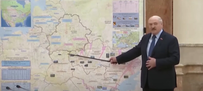 Лукашенко и карта, готовилось нападение