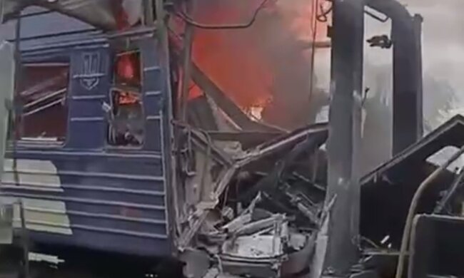 Обстрел вокзала в Шостке