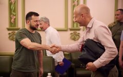 Президент Владимир Зеленский и премьер Йонас Гар Стере