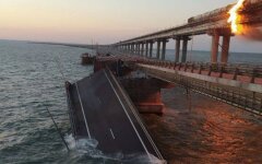 Взрыв на Крымском мосту, фото из открытых источников