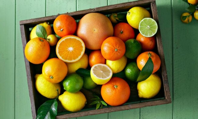 Ціни на лимони та апельсини