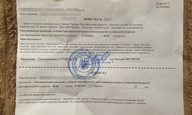 Повістки в Україні