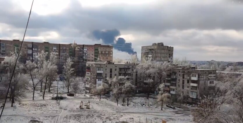 В Донецке "прилет" по военной базе оккупантов