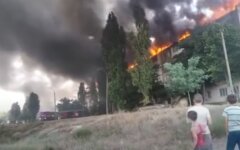 Пожар в Новой Каховке