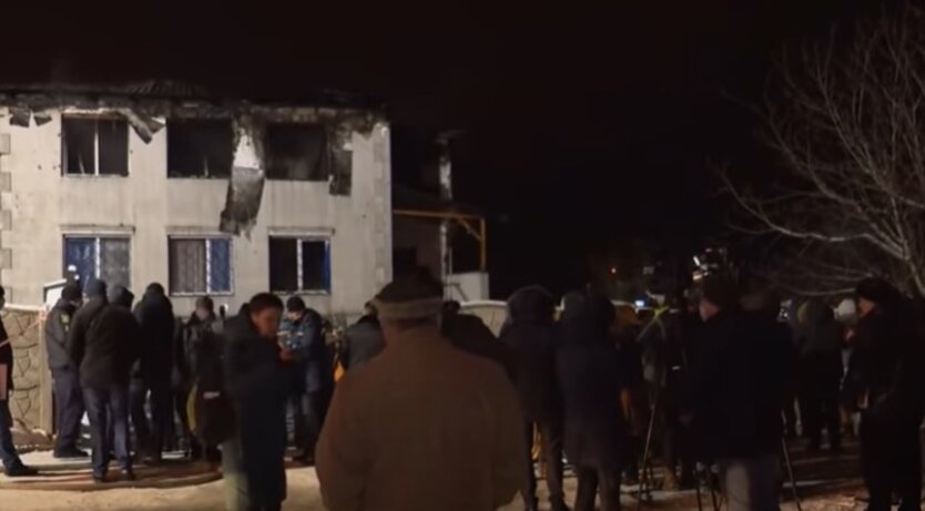 Пожар в доме престарелых в Харькове