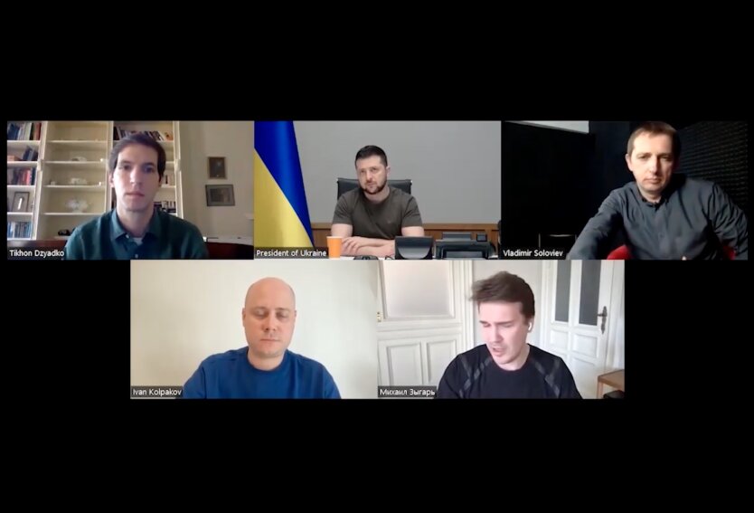 Владимир Зеленский дал интервью российским журналистам
