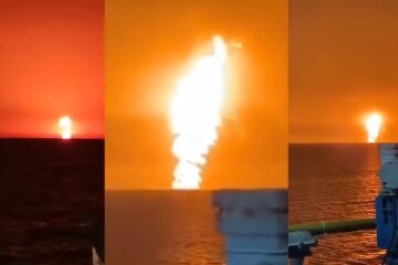 Взрыв в Каспийском море