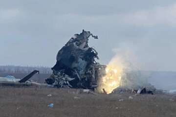 Сбитый самолет России в Украине