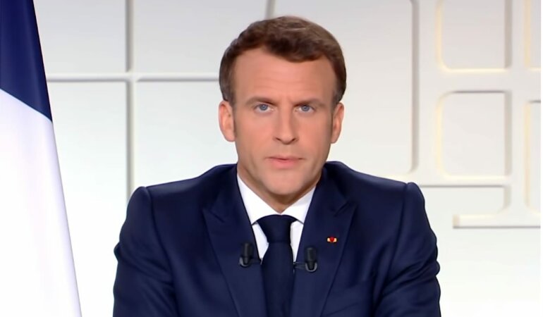 Эммануэль Макрон, Владимир Путин, Джо Байден, Санкции против России