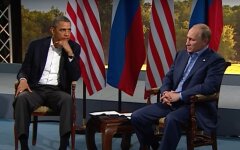 Владимир Путин и Барак Обама