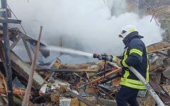 Разрушения после российской атаки