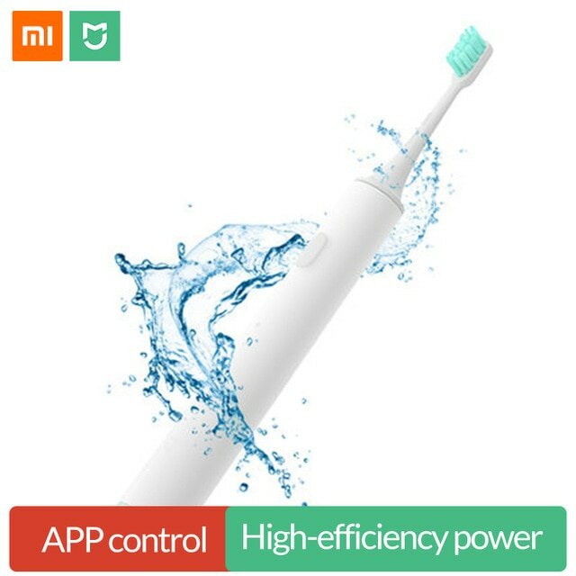 Оригинал Сяо Ми Цзя звуковая волна электрические зубные щётки Smart Sonic водонепроницаемый беспроводной заряжаемый дома приложение управление