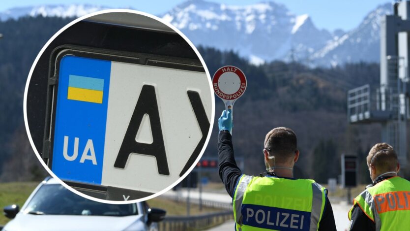 Авто на українських номерах у Німеччині