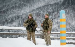 Украинские пограничники зимой