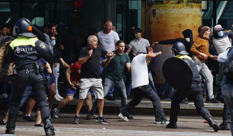 Акция протеста в Гааге