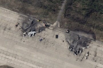 Операція "Павутина", супутникові знімки