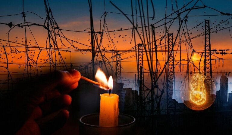 Отключения света в Украине