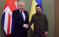 Борис Джонсон и Владимир Зеленский