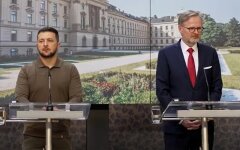 Президент Украины Владимир Зеленский и премьер-министр Чехии Петр Фиала