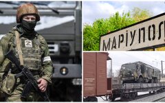 Строительство оккупантами железной дороги к Мариуполю