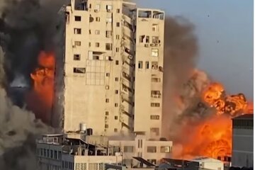 Бомбардировка The Media Tower, Палестино-израильский конфликт, Сектор Газа