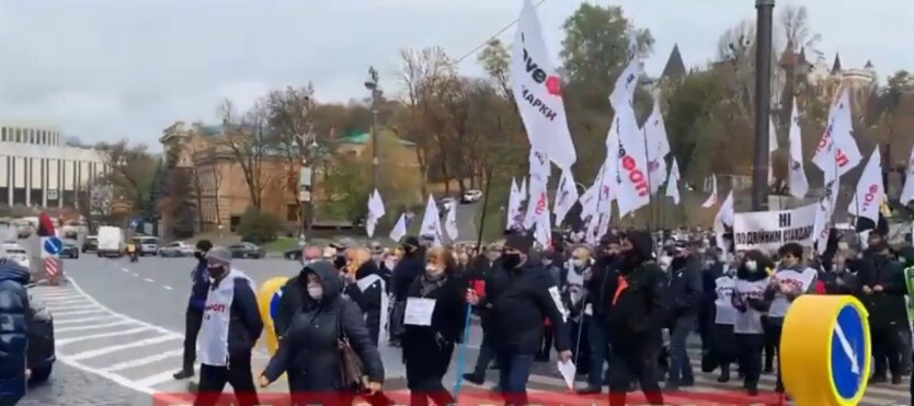 Протест в Киеве, предприниматели, Грушевского