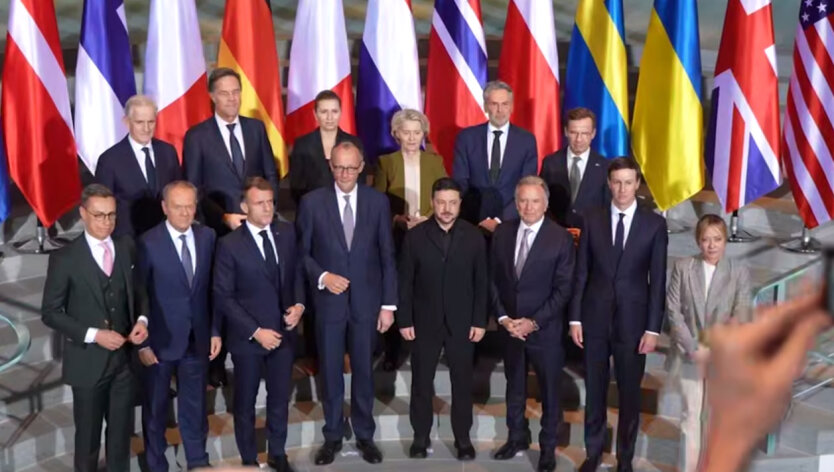 Владимир Зеленский, лидеры ЕС и представители США